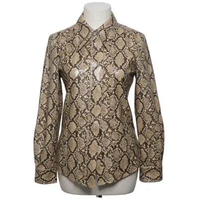 Shirt (Beige, Bruin) van Zara Polyester