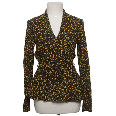 Wikkelblouse (Zwart, Geel, Groen) van VILA Clothes Viscose