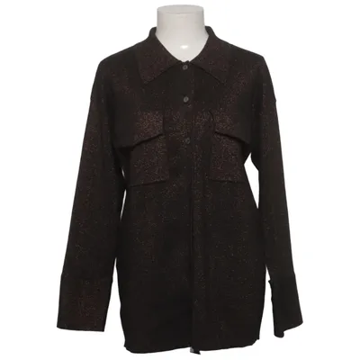 Oberhemd (Braun, Schwarz) von Fashion Union Metallfaser, Polyamid, Recyceltes Polyester