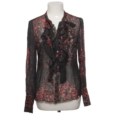Blouse (Noir, Multicolore) de Almia Soie