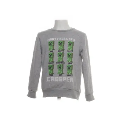 Collegetröja (Grå) från Minecraft Bomull, Polyester