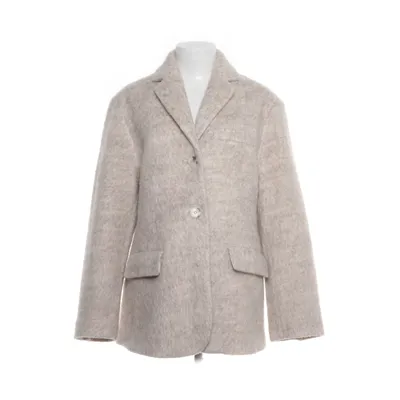 Frakke (Beige) fra Meotine Polyester, Uld
