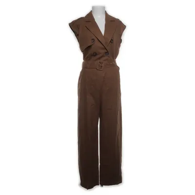 Buksedragt (Brun) fra Zara Linned, Viscose