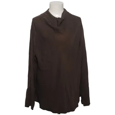 Blouse (Bruin) van Ahlvar Gallery Elastaan, Zijde