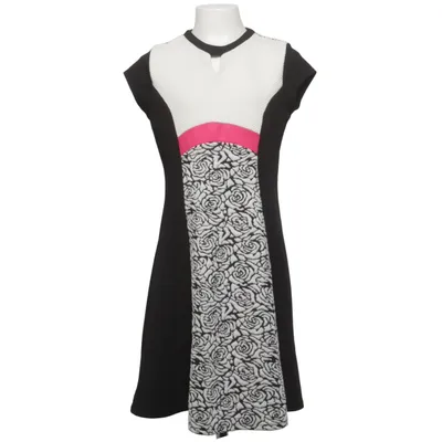 Dress (Black, White, Red) from River Island Elastane, Polyester, Viscose