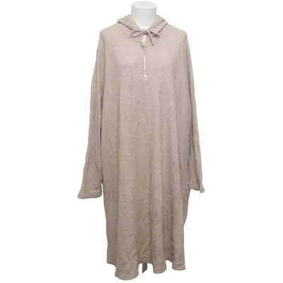 Robe à capuche (Beige) de Ulla Popken Fibre métallique, Polyamide, Polyester, Viscose