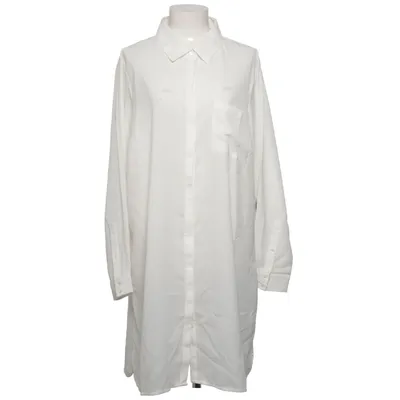Shirt dress (White) from Zizzi Polyester