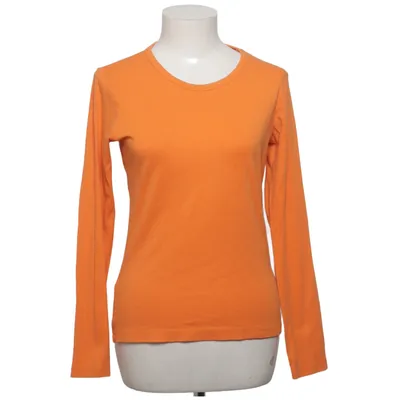 Lange mouwen shirt (Oranje) van Flash Essential Katoen, Elastaan
