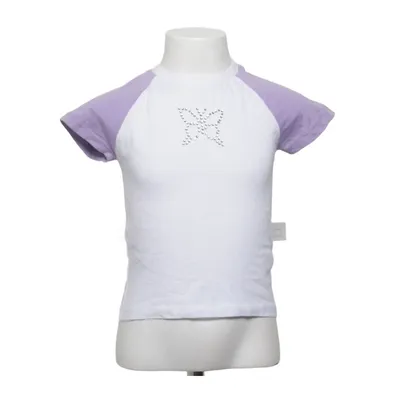 T-shirt (Hvid, Lilla) fra Kids by NA-KD Bomuld