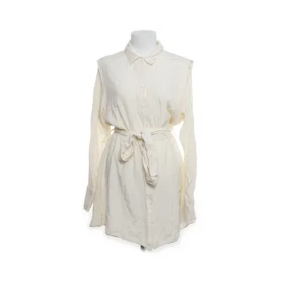 Skjortklänning (Beige) från Dilvin Basic Lyocell, Polyester, Ull, Viskos