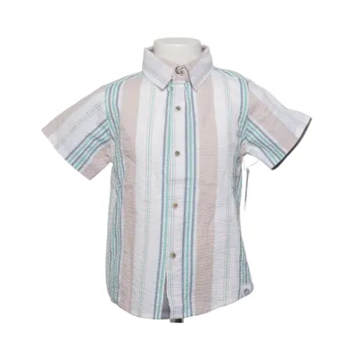 Short sleeve shirt (White, Blue, Beige) from Free Planet Cotton
