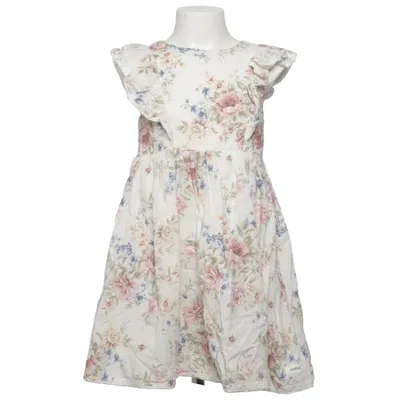 Dress (White, Multicolored) from Newbie by KappAhl Cotton