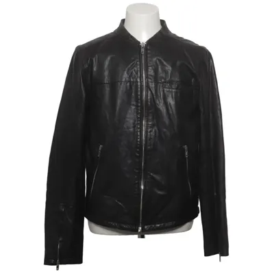 Leather jacket (Black) from Vailent Cotton, Leather, Polyester