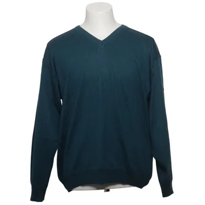 Pullover (Blue) from Hajo Acrylic, Cotton, Merino wool