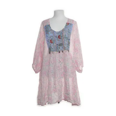 Tunic (Pink, Multicolored) from Agencies Turquoise Cotton