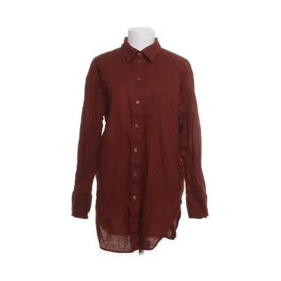 Shirt (Brown, Red) from H&M Premium Quality Cotton, Linen