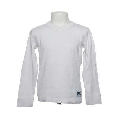 Langærmet t-shirt (Hvid) fra Basic by Lindex Boys Bomuld