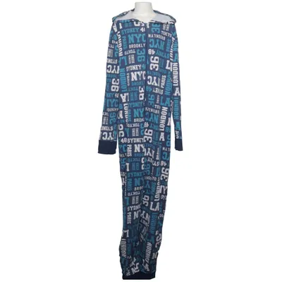 Grenouillère (Bleu, Blanc) de H&M Coton, Élasthane