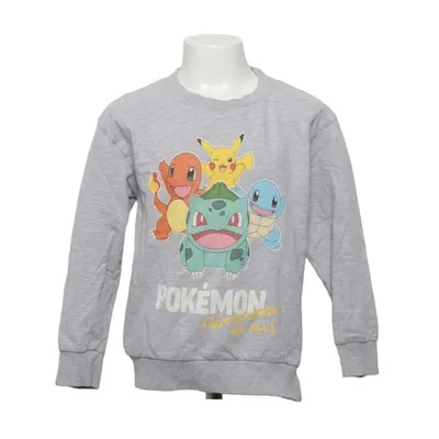 Sweatshirt (Gray, Multicolored) from Pokémon Cotton, Polyester
