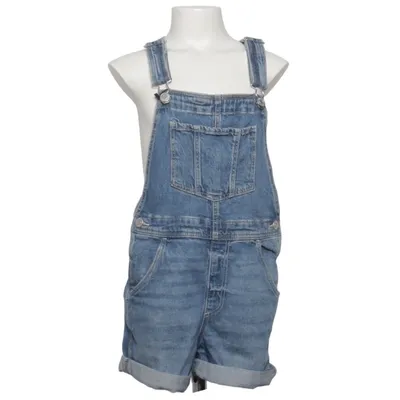 Korte tuinbroek (Blauw) van H&M Katoen, Elastaan
