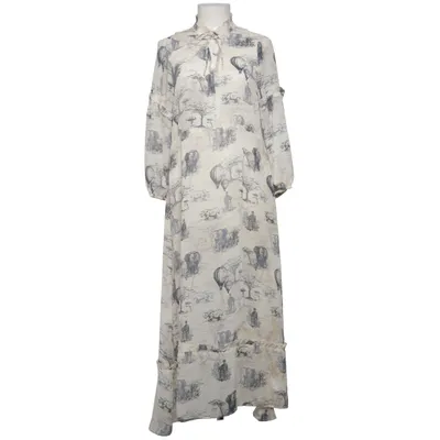 Maxi jurk (Beige, Grijs) van Visual Clothing Project Polyester