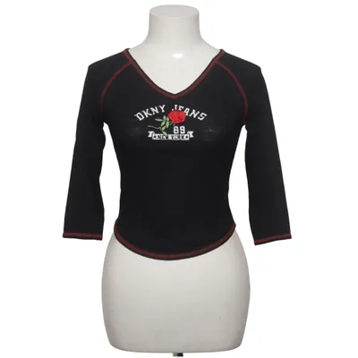 Top (Schwarz, Rot) von DKNY Jeans Baumwolle