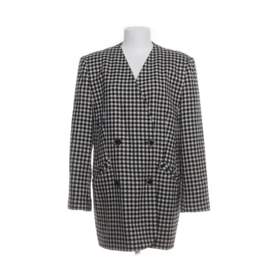 Frakke (Hvid, Sort) fra Yessica Uld, Polyester