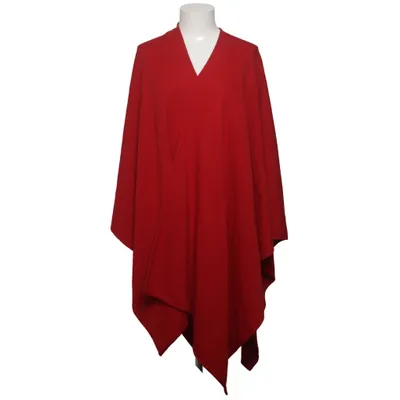 Poncho (Rouge) de Wico Acrylique, Laine de mouton