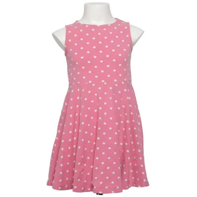 Dress (Pink, White) from Polarn O. Pyret Elastane, Organic cotton