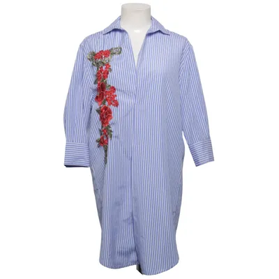 Jurk (Blauw, Wit) van Lizai Polyester