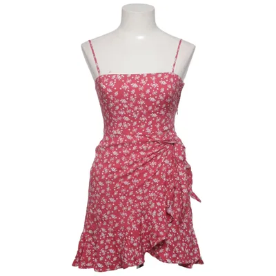 Wrap dress (Red, White) from NA-KD Reborn Viscose