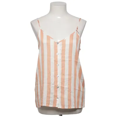 Tank Top (Orange, White) from CCDK Elastane, Viscose