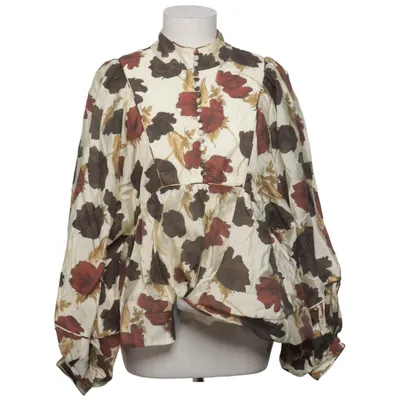 Blouse (Beige, Multicolored) from Malina Polyester, Viscose
