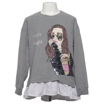 Sweatshirt (Grijs, Wit) van Breeze Girls Katoen, Elastaan