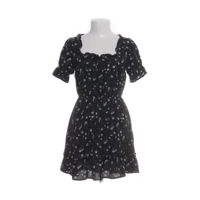 Jurk (Zwart, Meerkleurig) van Divided by H&M Polyester, Elastaan