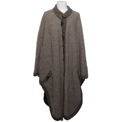 Cardigan (Gray, Brown) from Geiger Collection Wool