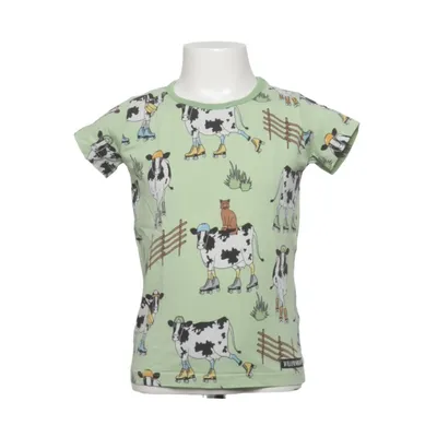 T-shirt (Groen, Meerkleurig) van Villervalla Elastaan, Organisch katoen