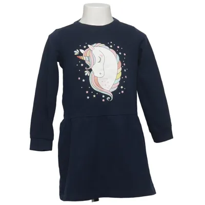 Dress (Blue, Multicolored) from Girls Wear Cotton, Recycled polyester