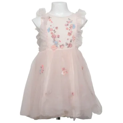 Klänning (Beige, Flerfärgad) från Next Bomull, Nylon