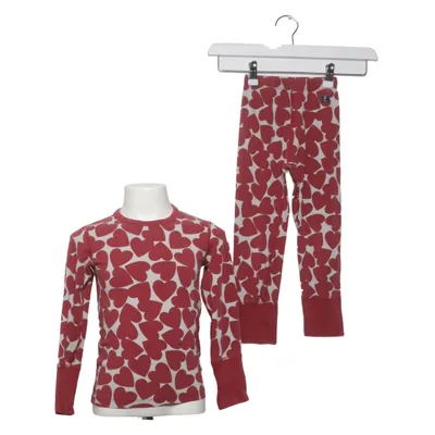 Pyjamas (Röd, Vit) från Polarn O. Pyret Elastan, Ekologisk bomull