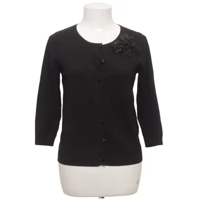 Cardigan (Black) from August Silk Cotton, Polyamide, Viscose