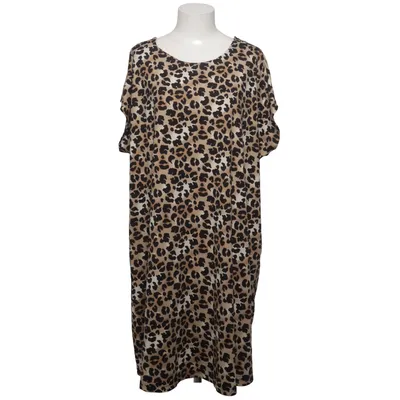 Klänning (Brun, Svart) från Plus Size Elastan, Polyester