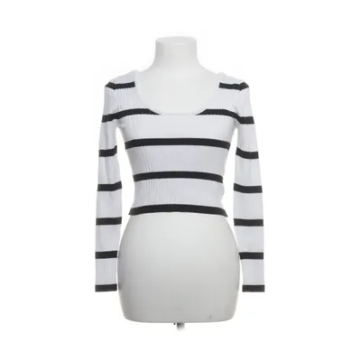 Crop top (White, Black) from Clockhouse by C&A Cotton, Elastane, Nylon, Viscose