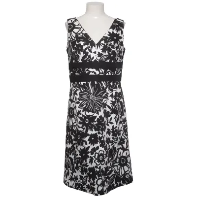 Dress (Black, White) from Donna Ricco Cotton, Elastane, Polyester