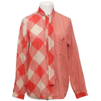 Blouse (Rood, Beige) van Akris Katoen