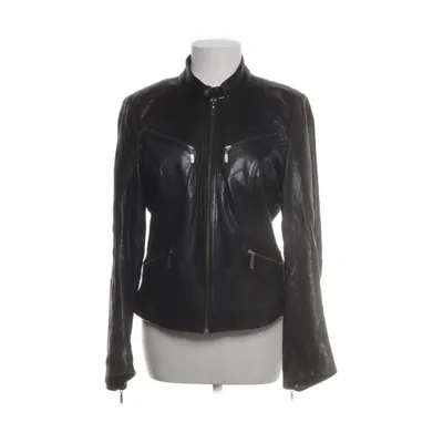 Läderjacka (Svart) från Saki Polyester, Skinn