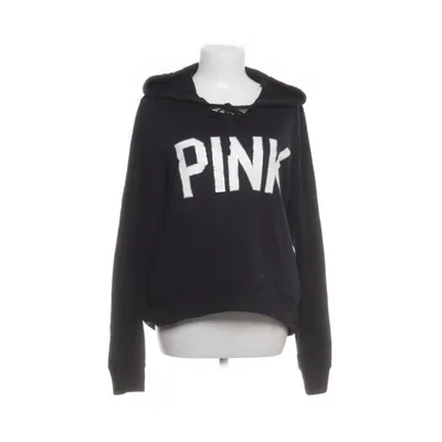 Hoodie (Black, White) from Pink Victoria's Secret Cotton, Polyester