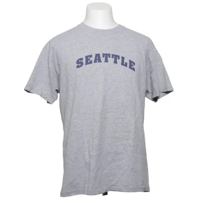 T-shirt (Grijs) van Hanes Heavyweight Katoen, Polyester