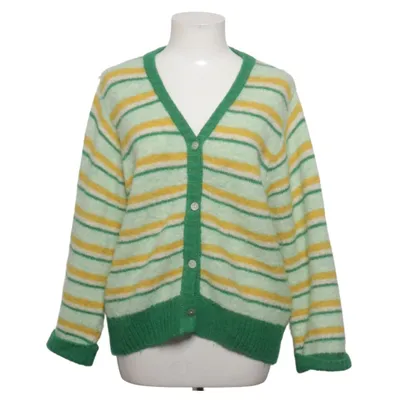 Kofta (Grön, Gul, Vit) från American Vintage Akryl, Alpackaull, Elastan, Polyamid