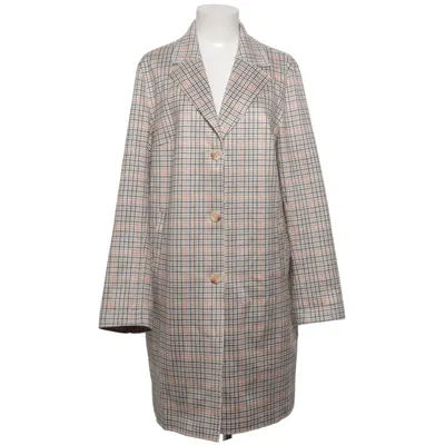 Coat (Beige, Multicolored) from Beaumont Elastane, Polyester